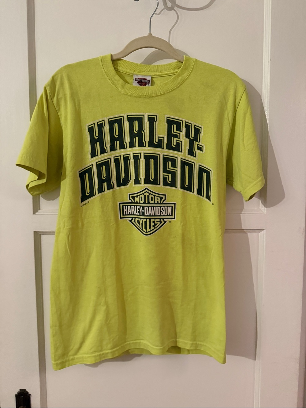 Harley-Davidson Neon Yellow Logo Tee